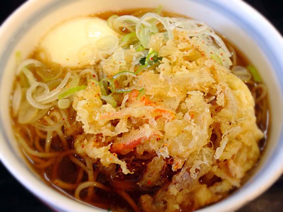 立食いそば手帳 名店120［首都圏編］きらく蕎麦 おがわ（浅草橋）天玉そば